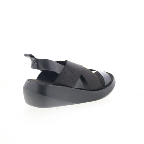 Fly London Baji BAJI848FLY-000 Womens Black Leather Strap Sandals Shoes
