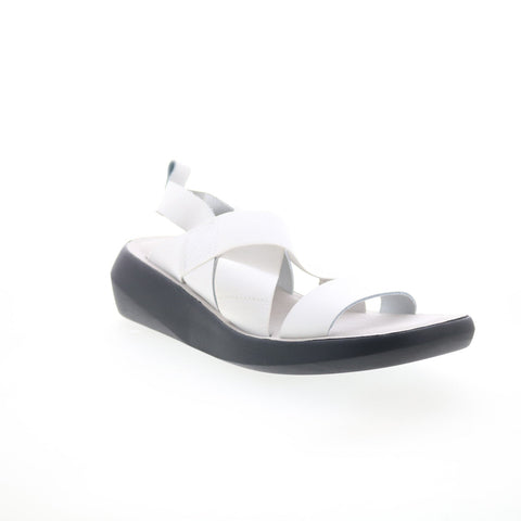 Fly London Baji BAJI848FLY-002 Womens White Leather Strap Sandals Shoes