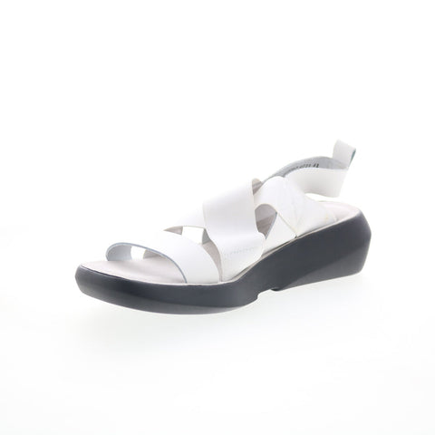 Fly London Baji BAJI848FLY-002 Womens White Leather Strap Sandals Shoes