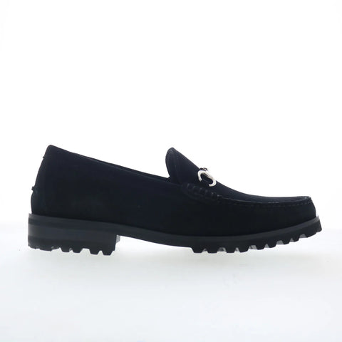 Johnston & Murphy Baldwin Lug Mens Black Loafers & Slip Ons Penny Shoes