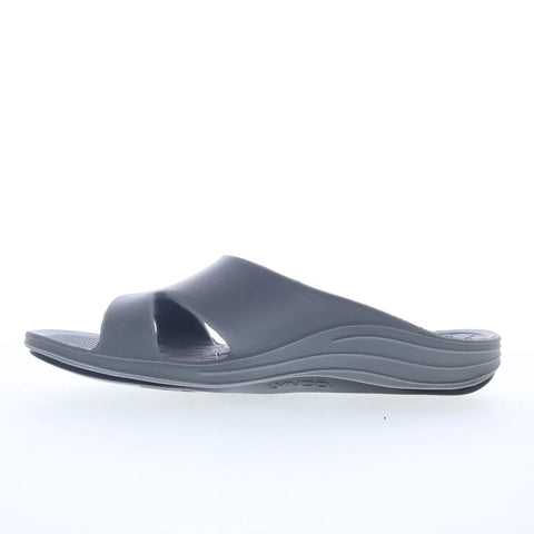 Aetrex Bali L9001W11 Womens Gray Synthetic Slip On Slides Sandals Shoes