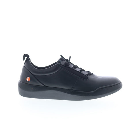 Softinos Bann BANN730SOF-000 Womens Black Leather Lifestyle Sneakers Shoes
