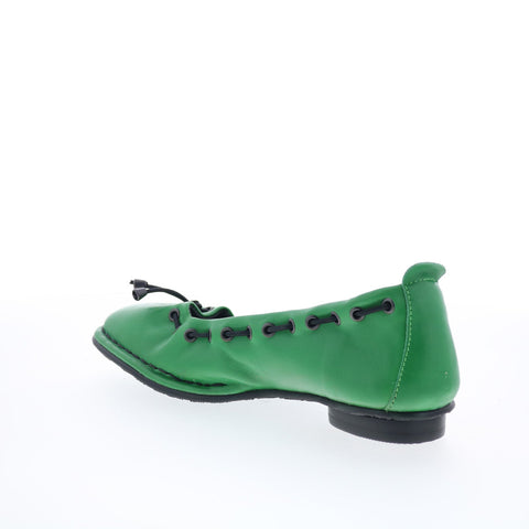 Fly London Bapi BAPI264FLY-001 Womens Green Leather Ballet Flats Shoes