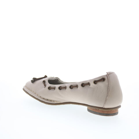Fly London Bapi BAPI264FLY-003 Womens Beige Leather Ballet Flats Shoes