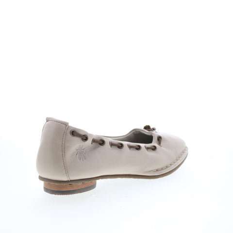 Fly London Bapi BAPI264FLY-003 Womens Beige Leather Ballet Flats Shoes
