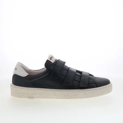 Pajar Barro 75219 Mens Black Leather Strap Lifestyle Sneakers Shoes