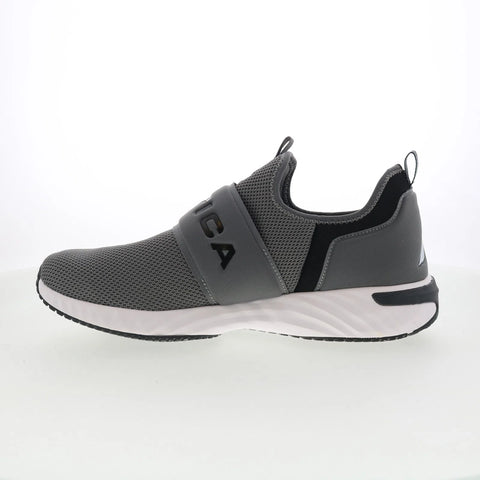 Nautica Barro CG3401 Mens Gray Synthetic Slip On Lifestyle Sneakers Shoes