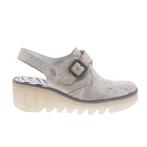 Fly London Bary BARY565FLY-002 Womens Gray Wedges Sandals Shoes
