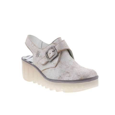 Fly London Bary BARY565FLY-002 Womens Gray Wedges Sandals Shoes