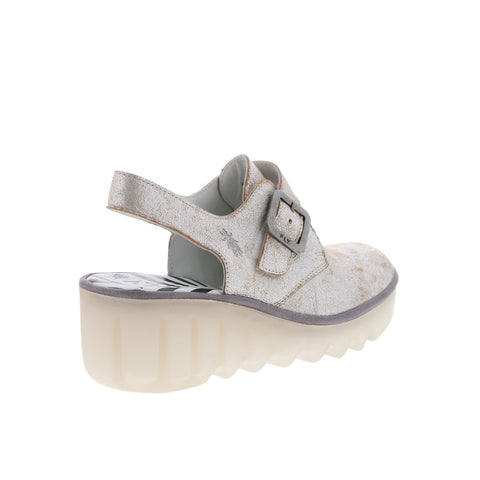 Fly London Bary BARY565FLY-002 Womens Gray Wedges Sandals Shoes