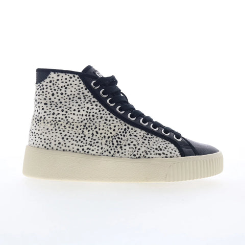 Gola Baseline High Safari Pure CLB316 Womens Black Lifestyle Sneakers Shoes