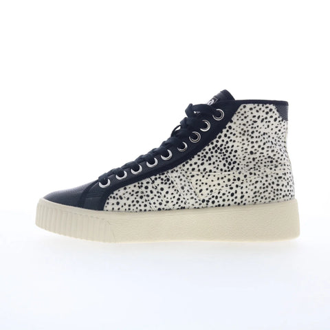 Gola Baseline High Safari Pure CLB316 Womens Black Lifestyle Sneakers Shoes