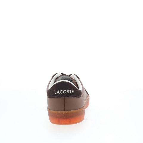 Lacoste Baseshot Pro 126 1 SMA Mens Brown Leather Lifestyle Sneakers Shoes