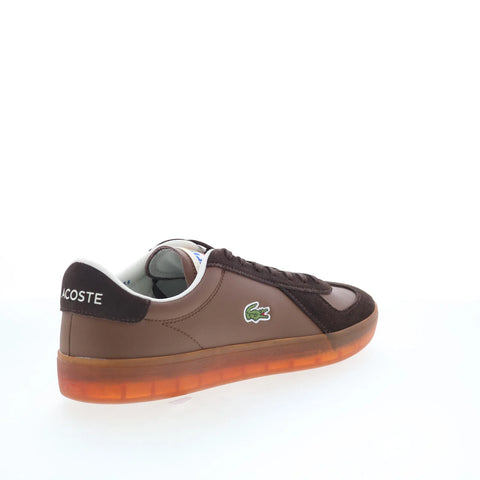 Lacoste Baseshot Pro 126 1 SMA Mens Brown Leather Lifestyle Sneakers Shoes