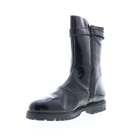 Bos. & Co. Bash Womens Black Synthetic Zipper Casual Dress Boots