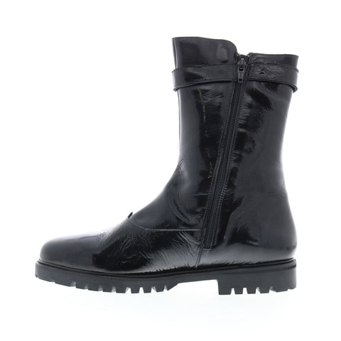 Bos. & Co. Bash Womens Black Synthetic Zipper Casual Dress Boots