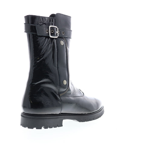 Bos. & Co. Bash Womens Black Synthetic Zipper Casual Dress Boots