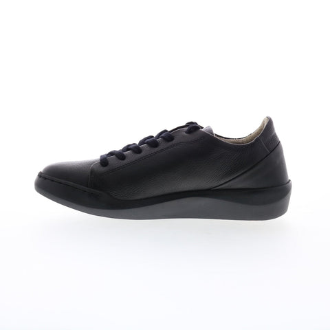 Softinos Bauk BAUK543SOF-009 Womens Black Leather Lifestyle Sneakers Shoes