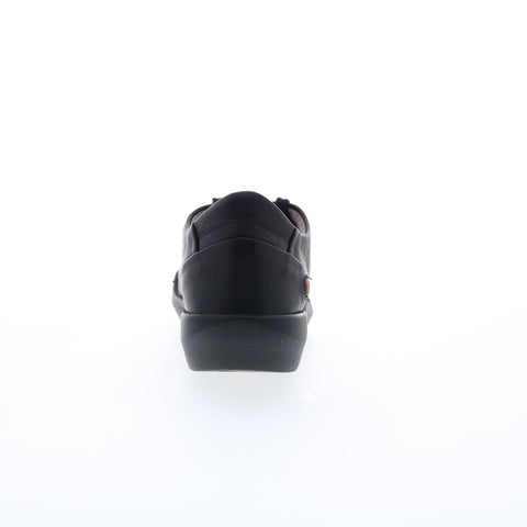 Softinos Bauk BAUK543SOF-009 Womens Black Leather Lifestyle Sneakers Shoes