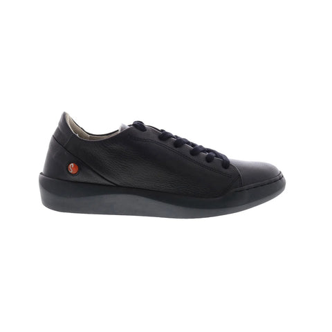 Softinos Bauk BAUK543SOF-009 Womens Black Leather Lifestyle Sneakers Shoes