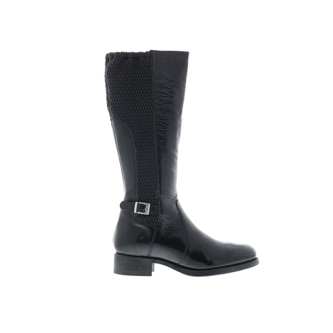 Bos. & Co. Bawn Womens Black Leather Zipper Casual Dress Boots
