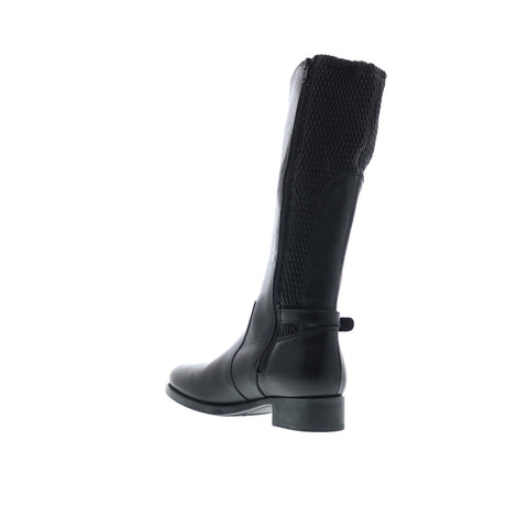 Bos. & Co. Bawn Womens Black Leather Zipper Casual Dress Boots