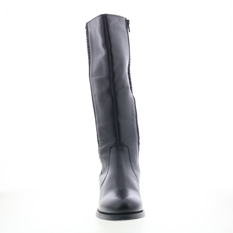 Bos. & Co. Bawn Womens Black Leather Zipper Casual Dress Boots