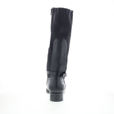 Bos. & Co. Bawn Womens Black Leather Zipper Casual Dress Boots