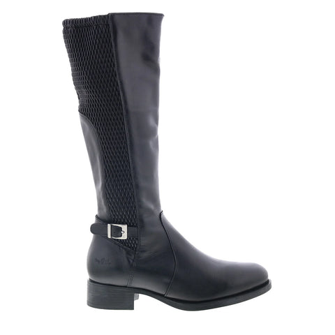 Bos. & Co. Bawn Womens Black Leather Zipper Casual Dress Boots