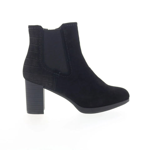 Clarks Bayla Rose 26175164 Womens Black Wide Ankle & Booties Boots