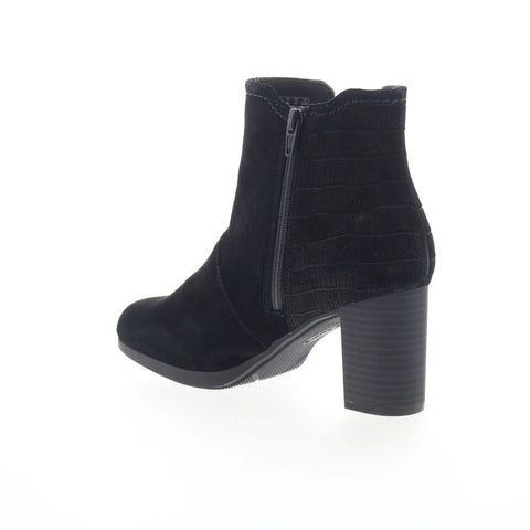Clarks Bayla Rose 26175164 Womens Black Wide Ankle & Booties Boots