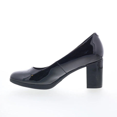 Clarks Bayla Skip 26174106 Womens Black Patent Leather Pumps Heels Shoes