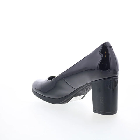 Clarks Bayla Skip 26174106 Womens Black Patent Leather Pumps Heels Shoes