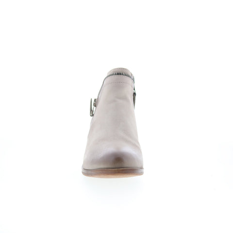 Miz Mooz Baylie Womens Gray Leather Zipper Ankle & Booties Boots