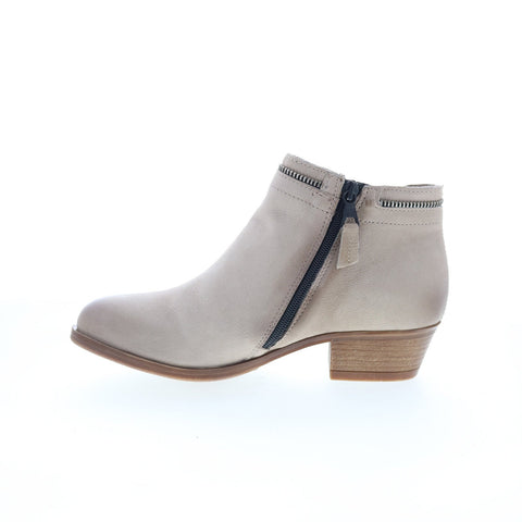 Miz Mooz Baylie Womens Gray Leather Zipper Ankle & Booties Boots