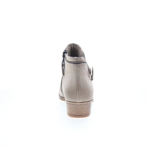 Miz Mooz Baylie Womens Gray Leather Zipper Ankle & Booties Boots
