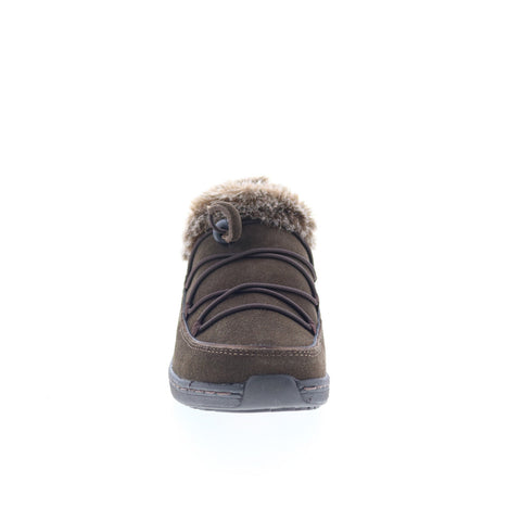 Aetrex Chrissy BB332 Womens Brown Suede Slip On Loafer Flats Shoes
