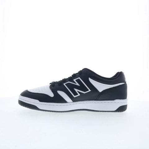 New Balance 480 BB480LBA Mens White Leather Lifestyle Sneakers Shoes