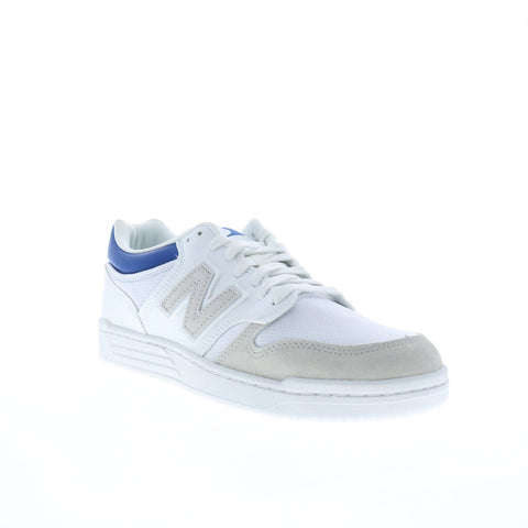 New Balance 480 BB480LKC Mens White Mesh Lace Up Lifestyle Sneakers Shoes