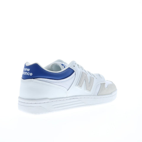 New Balance 480 BB480LKC Mens White Mesh Lace Up Lifestyle Sneakers Shoes