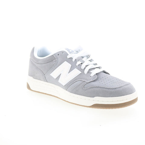 New Balance 480 BB480LSG Mens Gray Suede Lace Up Lifestyle Sneakers Shoes
