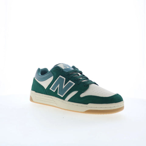 New Balance 480 BB480LPA Mens Green Suede Lifestyle Sneakers Shoes