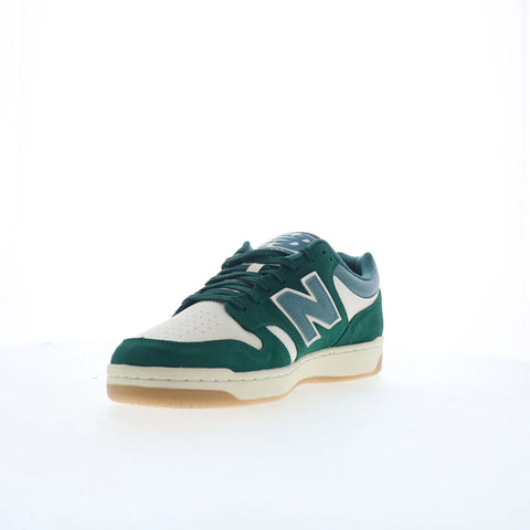 New Balance 480 BB480LPA Mens Green Suede Lifestyle Sneakers Shoes