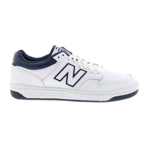 New Balance 480 BB480LWN Mens White Leather Lifestyle Sneakers Shoes