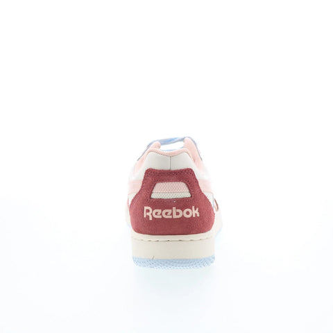 Reebok BB 4000 II Womens Beige Leather Lace Up Lifestyle Sneakers Shoes