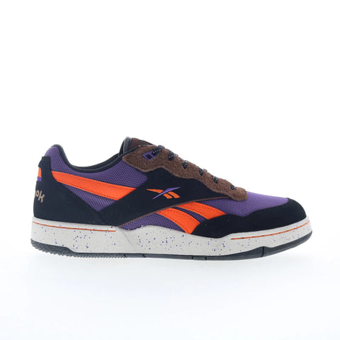 Reebok BB 4000 II Mens Purple Suede Lace Up Lifestyle Sneakers Shoes