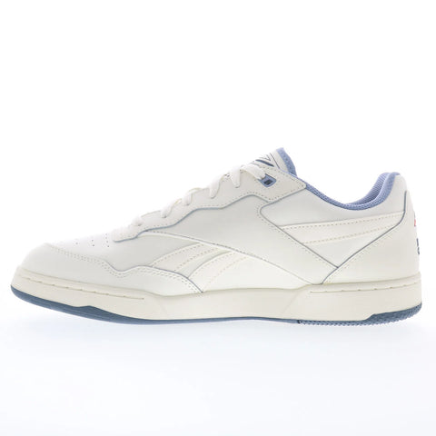 Reebok BB 4000 II Mens White Leather Lace Up Lifestyle Sneakers Shoes