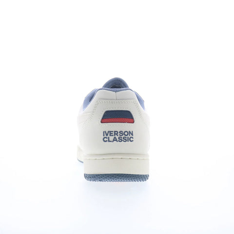 Reebok BB 4000 II Mens White Leather Lace Up Lifestyle Sneakers Shoes