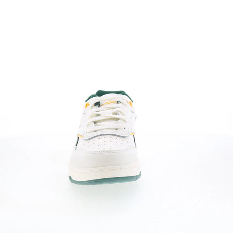 Reebok BB 4000 II Kids White Leather Lace Up Lifestyle Sneakers Shoes