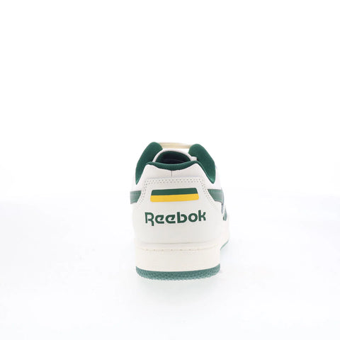 Reebok BB 4000 II Kids White Leather Lace Up Lifestyle Sneakers Shoes
